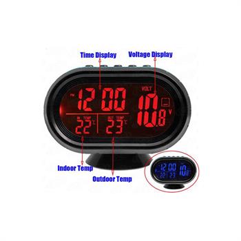 CAR VOLT TIME TEMPERATURE DISPLAY 12V