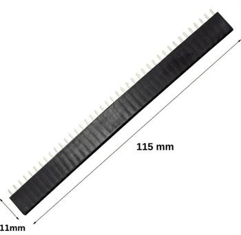 PIN HEADER 1*40 FEMALE 2.54MM straight 