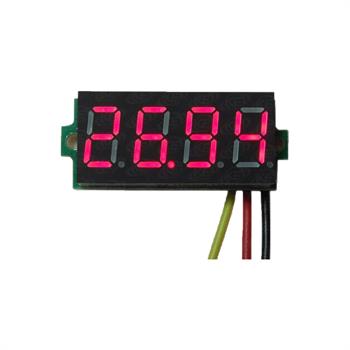 VOLTMETER DISPLAY RED 0~100V.DC 0.56 INCH 4DIGIT 3WIRE